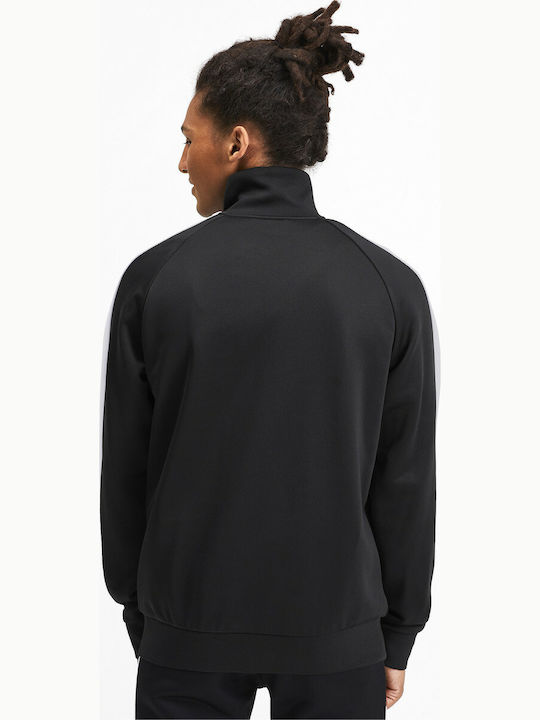 Puma Iconic T7 Men's Sweatshirt Jacket with Pockets Black