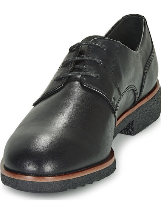 Griffin Lane Δερμάτινα Γυναικεία Oxfords σε Μαύρο Χρώμα