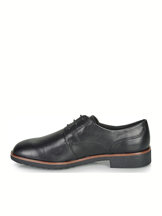 Griffin Lane Δερμάτινα Γυναικεία Oxfords σε Μαύρο Χρώμα