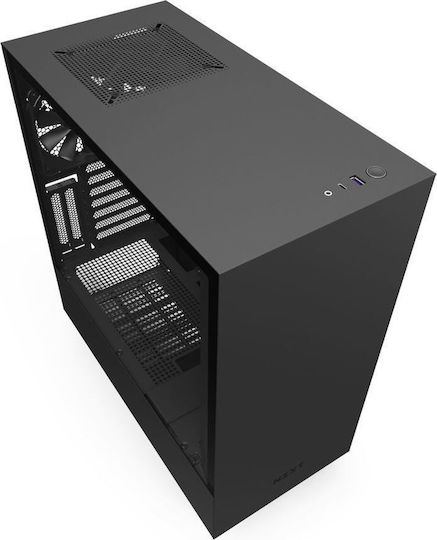 NZXT H510i Gaming Midi Tower Κουτί Υπολογιστή με Πλαϊνό Παράθυρο και RGB Φωτισμό Μαύρο