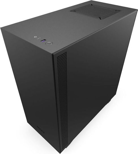 NZXT H510i Gaming Midi Tower Κουτί Υπολογιστή με Πλαϊνό Παράθυρο και RGB Φωτισμό Μαύρο