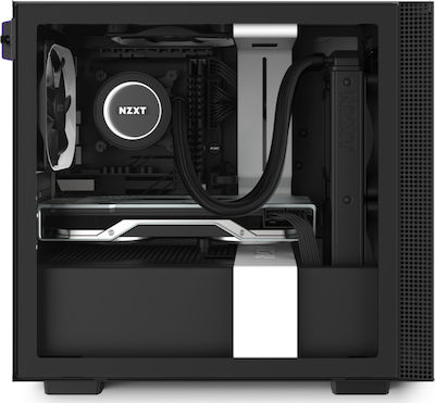 NZXT H210 Gaming Mini Tower Κουτί Υπολογιστή με Πλαϊνό Παράθυρο Λευκό