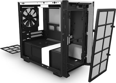 NZXT H210 Gaming Mini Tower Κουτί Υπολογιστή με Πλαϊνό Παράθυρο Λευκό