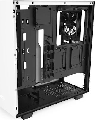 NZXT H510i Gaming Midi Tower Κουτί Υπολογιστή με Πλαϊνό Παράθυρο και RGB Φωτισμό Λευκό