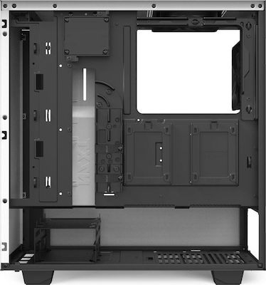NZXT H510i Gaming Midi Tower Κουτί Υπολογιστή με Πλαϊνό Παράθυρο και RGB Φωτισμό Λευκό