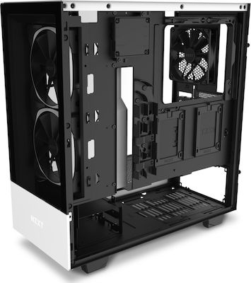 NZXT H510 Elite Gaming Midi Tower Κουτί Υπολογιστή με Πλαϊνό Παράθυρο και RGB Φωτισμό Λευκό