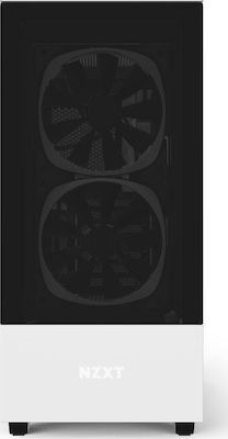 NZXT H510 Elite Gaming Midi Tower Κουτί Υπολογιστή με Πλαϊνό Παράθυρο και RGB Φωτισμό Λευκό