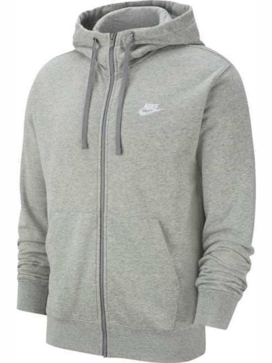 Club Hoodie Cardigan Gray