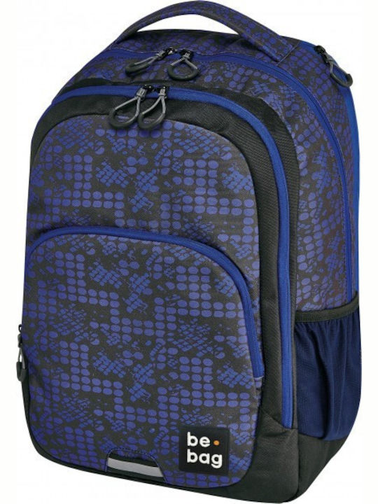 Pelikan Be.Bag Ready Smashed Dots Schulranzen Rucksack Junior High-High School in Blau Farbe 27Es