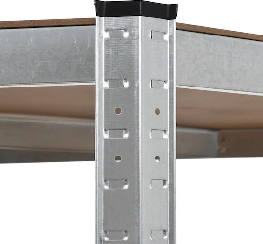 vidaXL Ecke Dexions 90x90x180cm mit 5 Regalen Gesamtbelastbarkeit 875kg