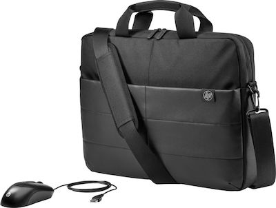 HP Classic Αδιάβροχη Τσάντα Ώμου / Χειρός για Laptop 15.6" σε Μαύρο χρώμα