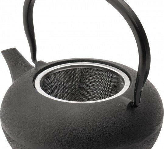 Bredemeijer Shanxi Teeset mit Tasse und Filter Gusseisen Schwarz 1000ml 3Stück