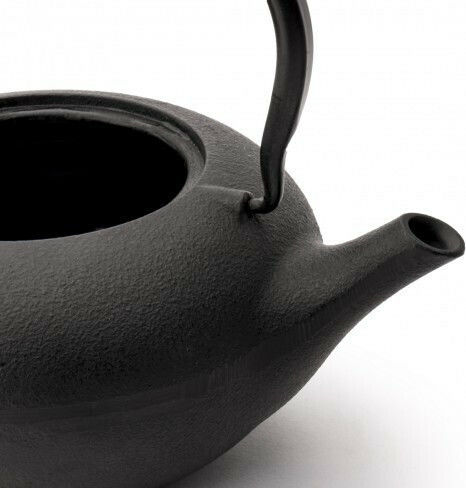 Bredemeijer Shanxi Teeset mit Tasse und Filter Gusseisen Schwarz 1000ml 3Stück