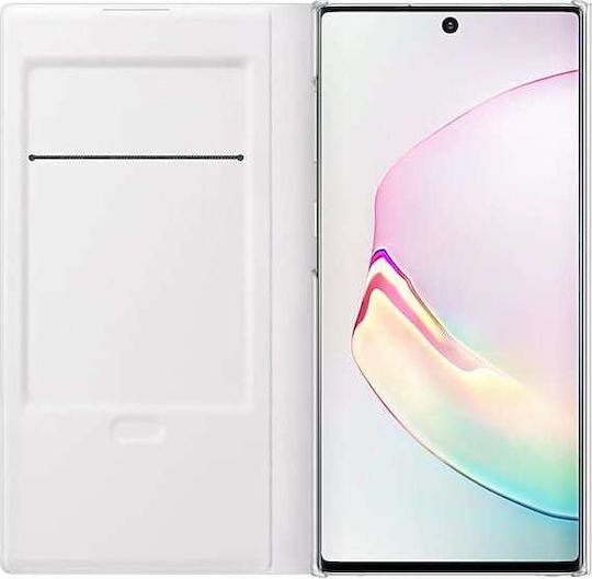Samsung Led View Cover Book Δερματίνης Λευκό (Galaxy Note 10)