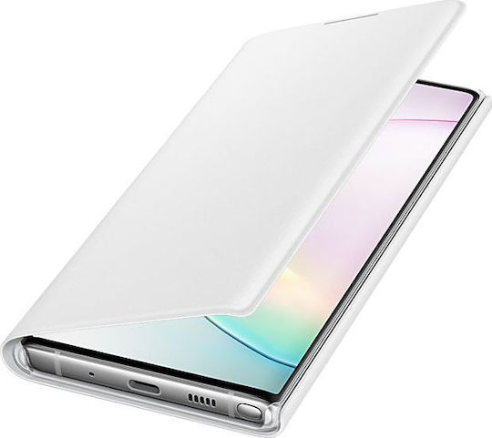 Samsung Led View Cover Book Δερματίνης Λευκό (Galaxy Note 10)
