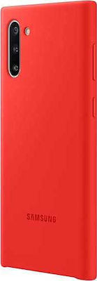 Samsung Silicone Cover Umschlag Rückseite Silikon Rot (Galaxy Note 10) EF-PN970TREGWW