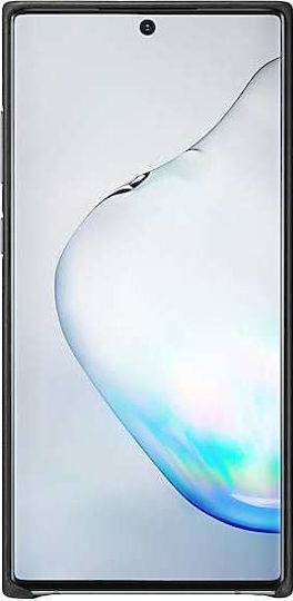 Samsung Leather Cover Umschlag Rückseite Leder Schwarz (Galaxy Note 10+)