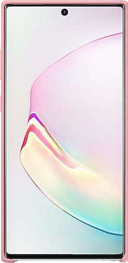 Samsung Silicone Cover Umschlag Rückseite Silikon Rosa (Galaxy Note 10+)