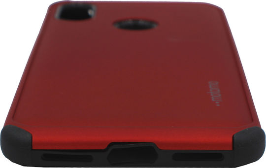 Motomo Tough Armor Back Cover Plastic Red (Redmi Note 6 Pro)