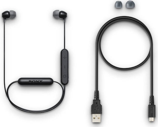 Sony WI-C300 In-ear Bluetooth Handsfree Ακουστικά Μαύρα