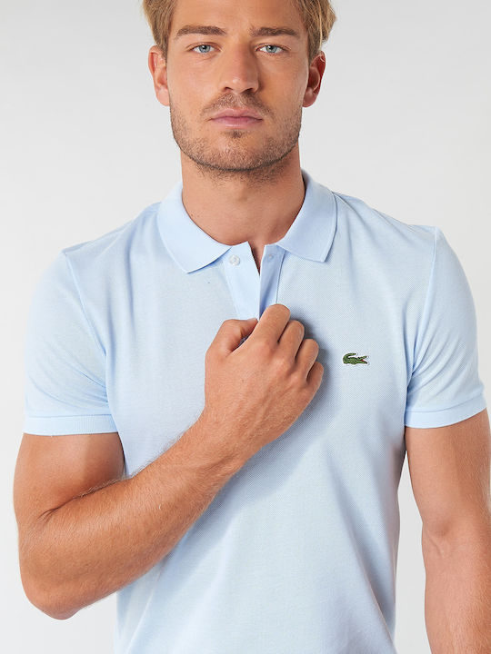 Polo Short Sleeve Blouse Light Blue