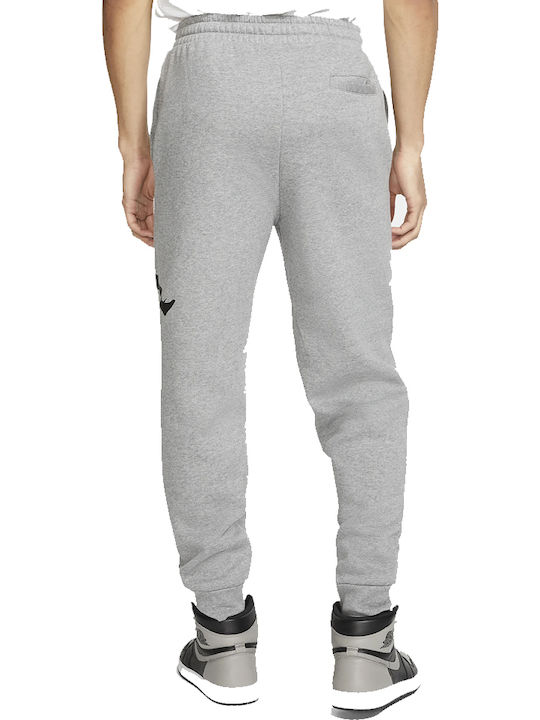 Jordan Jumpman Logo Fleece Men's Fleece Sweatpants with Rubber Gray