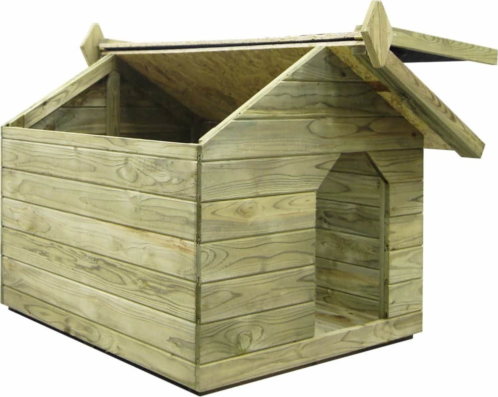 vidaXL Σπιτάκι Σκύλου με Ανοιγόμενη Οροφή 72x85x103.5cm | Skroutz.gr