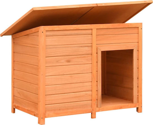 vidaXL Dog House Wooden Outdoor Brown 120x77x86cm