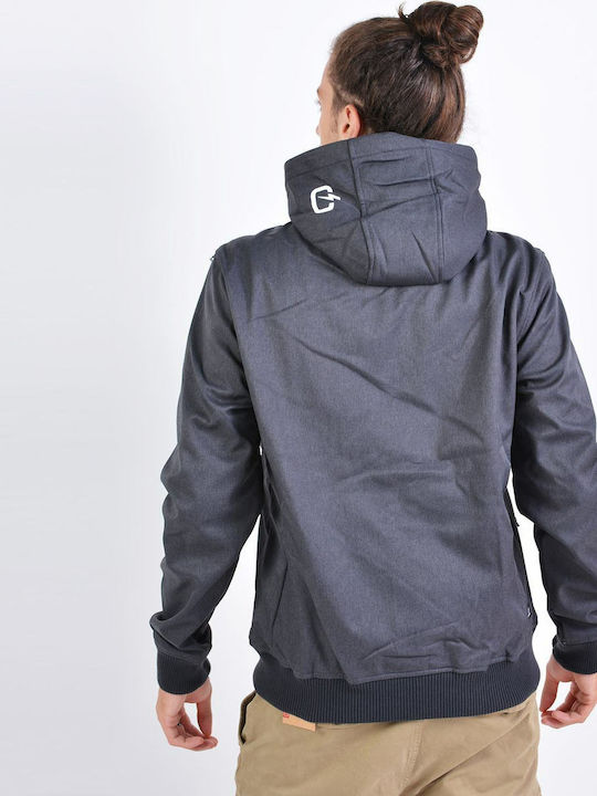 192.EM11.127 Winter Jacket Bomber Waterproof and Windproof Grey/Black