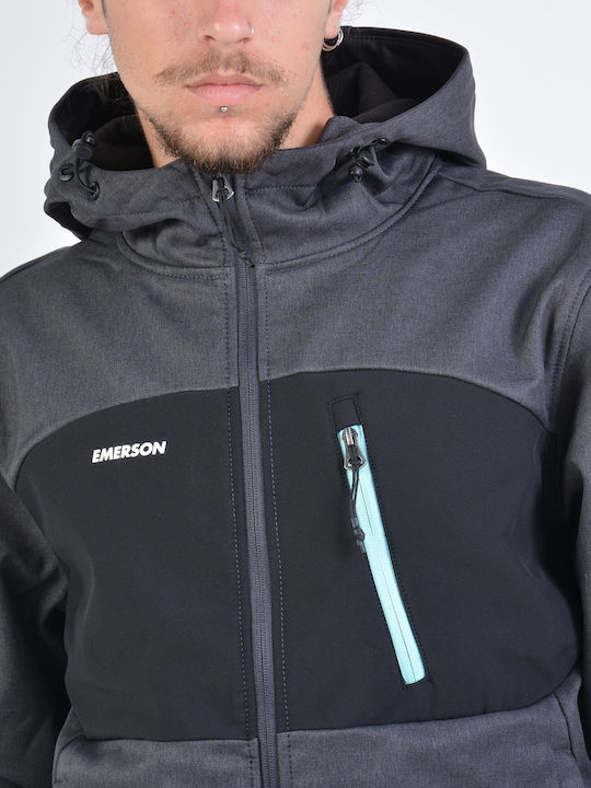 192.EM11.127 Winter Jacket Bomber Waterproof and Windproof Grey/Black