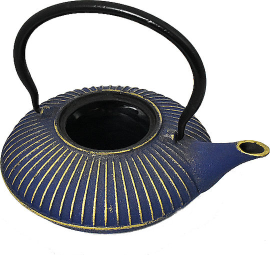 Τσαγιέρα με Φίλτρο Μαντεμένια Gold Blue 750ml