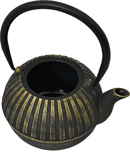 Lined Τσαγιέρα με Φίλτρο Μαντεμένια Gold Black 900ml
