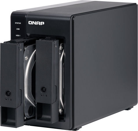 QNap Case for 2 Hard Drives 3.5" SATA III with Connection USB 3.1 Type-C