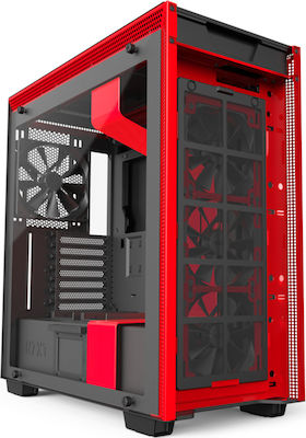 NZXT H700i Gaming Midi-Turm Computergehäuse Rot