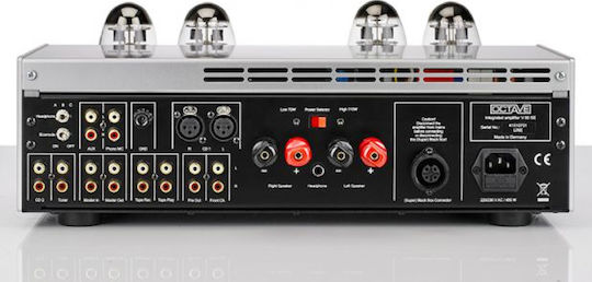 Octave V 80 SE Λαμπάτος Ολοκληρωμένος Ενισχυτής Hi-Fi Stereo 150W/4Ω Ασημί