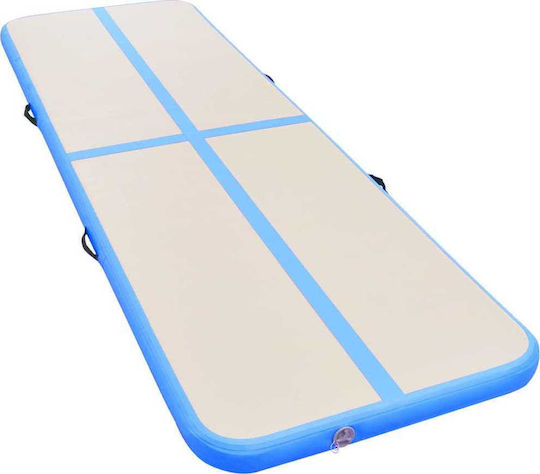 vidaXL AirTrack Στρώμα Ενόργανης Γυμναστικής Μπλε (600x100x10cm)