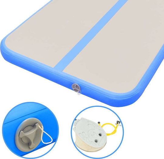 vidaXL AirTrack Στρώμα Ενόργανης Γυμναστικής Μπλε (600x100x10cm)