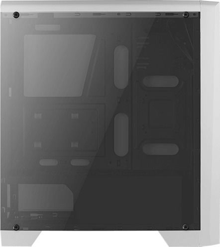 Aerocool Cylon Gaming Midi Tower Κουτί Υπολογιστή με Πλαϊνό Παράθυρο και RGB Φωτισμό Λευκό