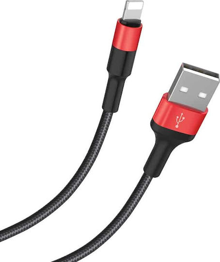 Hoco X26 Xpress Braided USB-A to Lightning Cable Black 1m