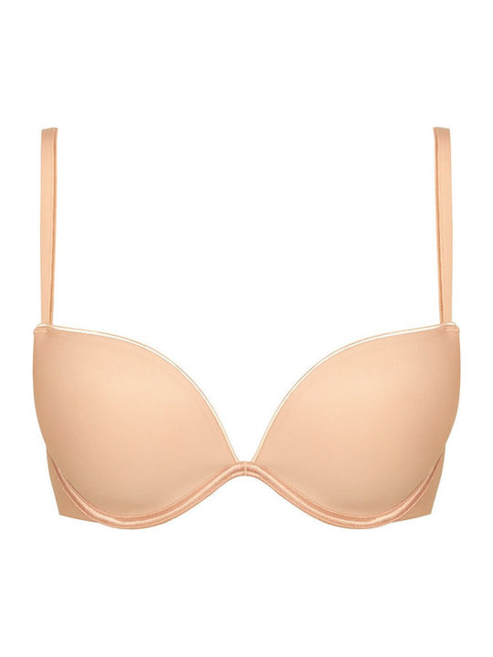 Bej Sutien Push Up cu Baloane