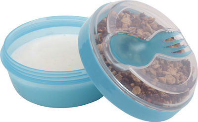 Carl Oscar N’ice Cup Kids Set Lunch Plastic Box 0.3lt Turquoise L11.7xW11.7xH7.1cm