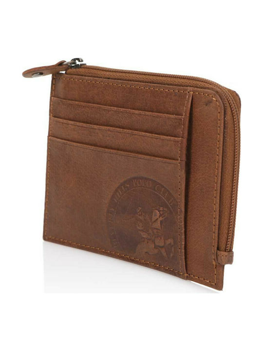 Beverly Hills Polo Club Men's Leather Wallet Tabac Brown