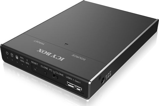 Icy Box Docking Station για 2 Σκληρούς Δίσκους SATA M.2 (2230)" / M.2 (2242)" / M.2 (2260)" / M.2 (2280)" με σύνδεση USB 3.1 (IB-2812CL-U3)