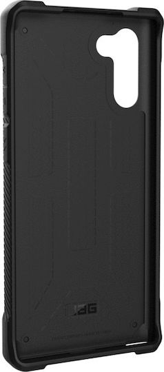 UAG Monarch Задна корица Пластмаса / Кожа / Метал / Закалено стъкло 1.2мм Черен (Galaxy Note 10)
