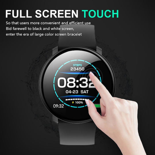 Colmi Μ31 Smartwatch με Παλμογράφο (Μαύρο)
