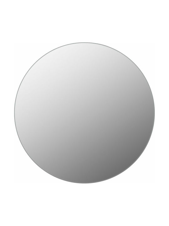 vidaXL Wall Mirror with Silver Glass Frame Diameter 50cm 1pcs