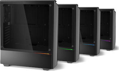 Phanteks Eclipse P300 Tempered Glass Midi Tower Κουτί Υπολογιστή με Πλαϊνό Παράθυρο Μαύρο
