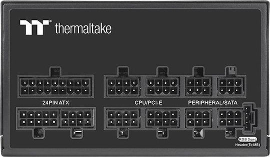Thermaltake ToughPower GF1 ARGB 850W Black Computer Power Supply Full Modular 80 Plus Gold