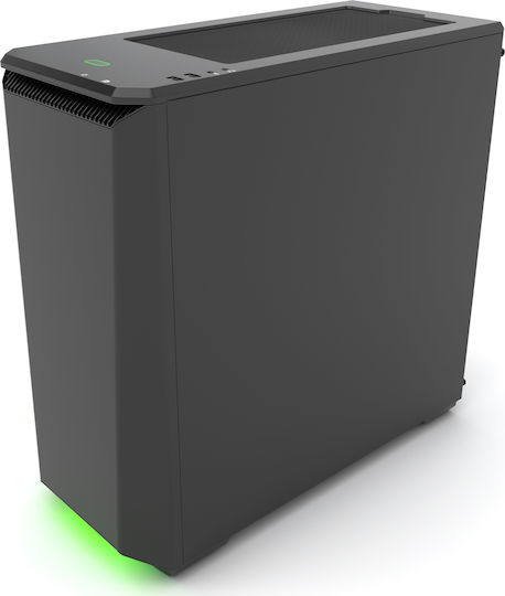 Phanteks Eclipse P400 Tempered Glass Gaming Midi Tower Κουτί Υπολογιστή με Πλαϊνό Παράθυρο και RGB Φωτισμό Μαύρο