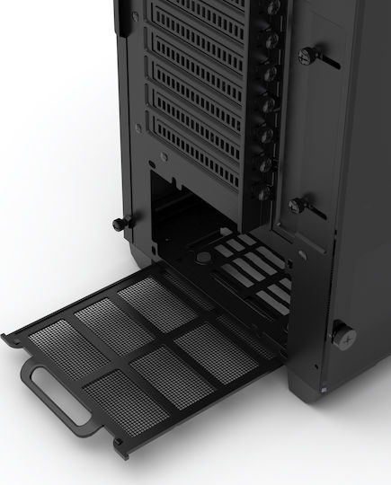 Phanteks Eclipse P400 Tempered Glass Gaming Midi Tower Κουτί Υπολογιστή με Πλαϊνό Παράθυρο και RGB Φωτισμό Μαύρο